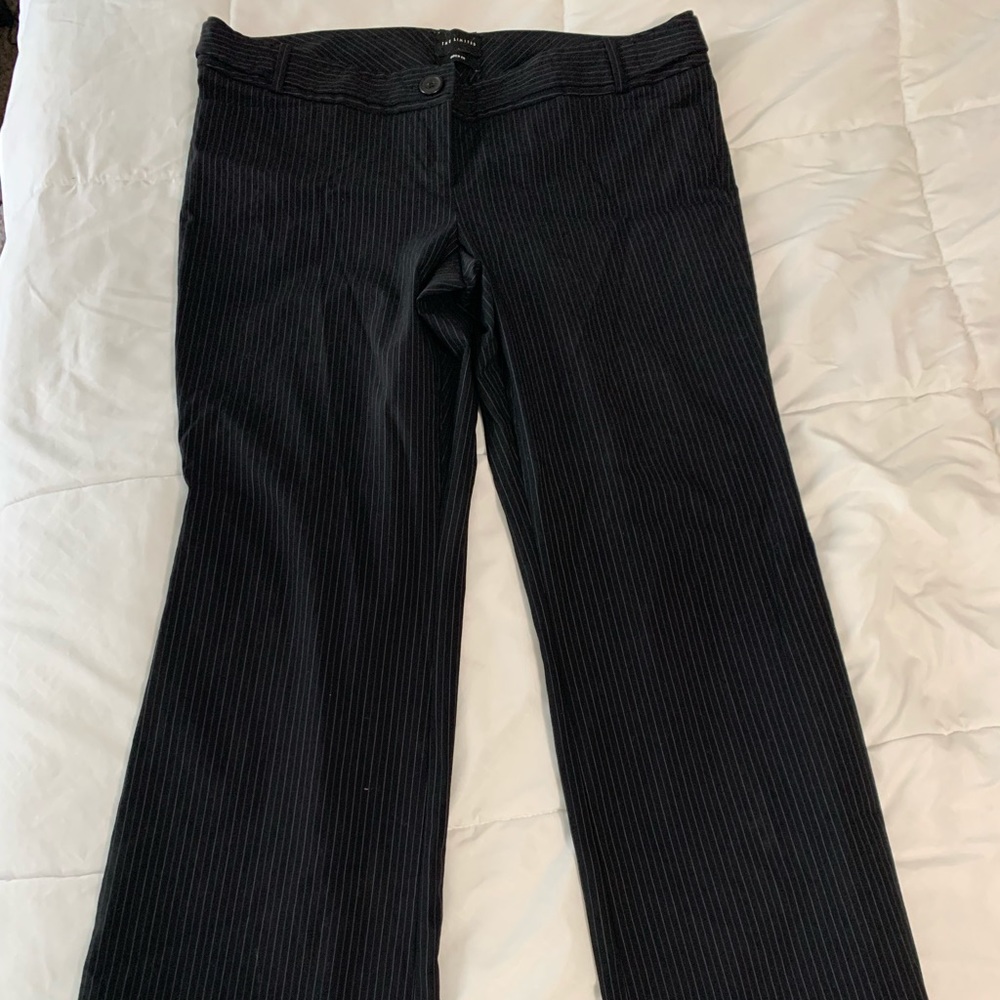 Pin striped stretch pants